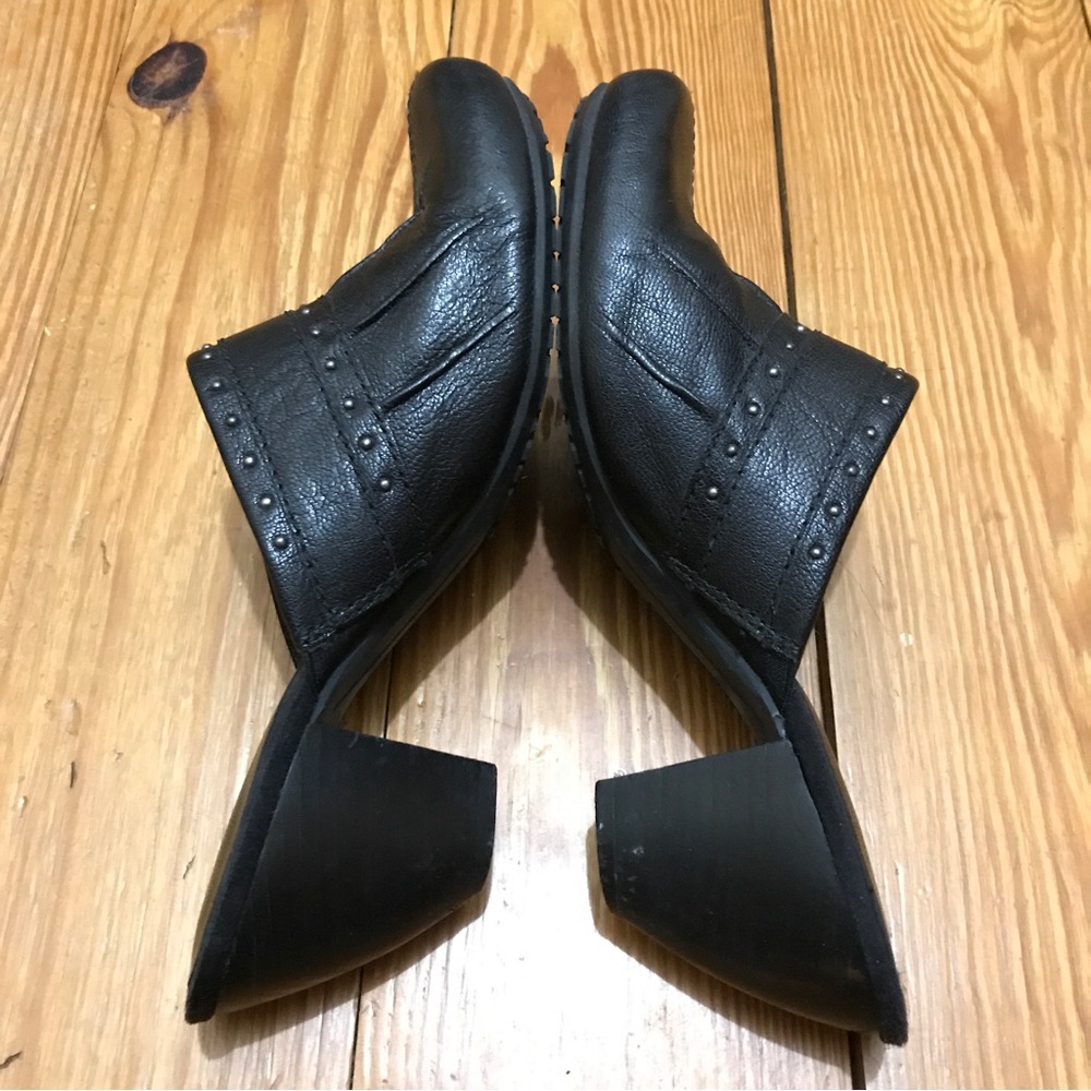 BareTraps Black Leather Buckle Mules, EUC, 9.5 - Picture 9 of 14